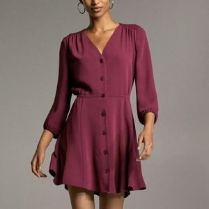 Aritzia Babaton Day Dress in Barolo (Maroon)